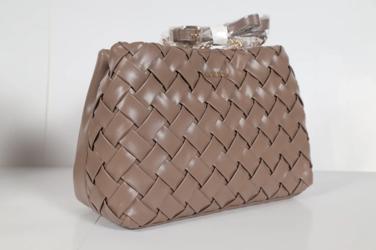 Bolsa beige monograma
