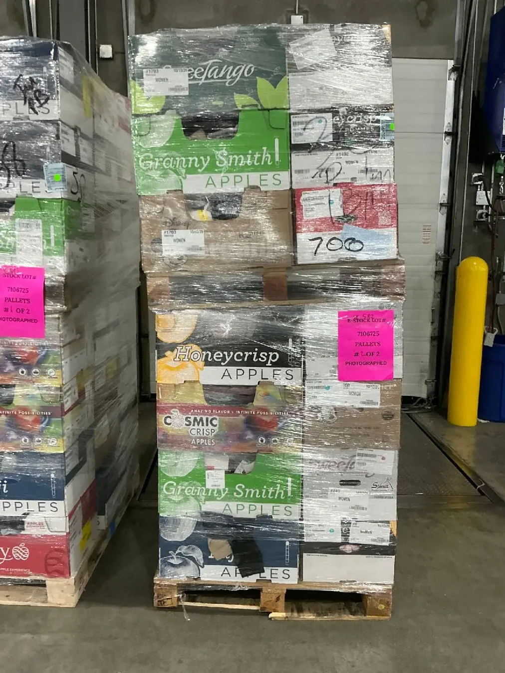 Pallets de mercancía mixta